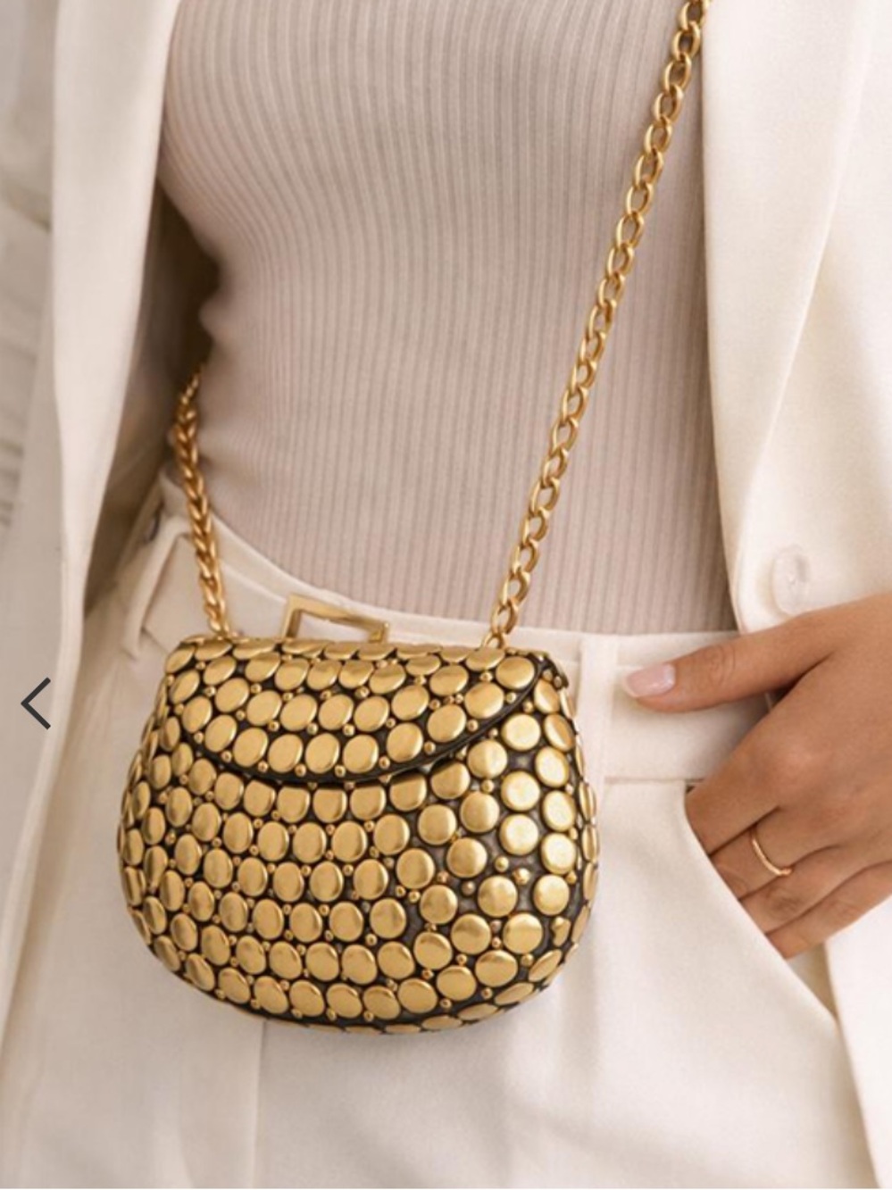 Ramla The Golden Clash Crossbody/Clutch NWOT